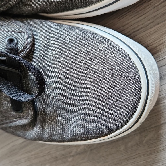 Vans Off the Wall charcoal grey sneakers, size 7 - Picture 2 of 9